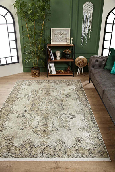 halinet Halı.Net Multi-Colored Vintage Antique Washable Non-Slip Living Room ...