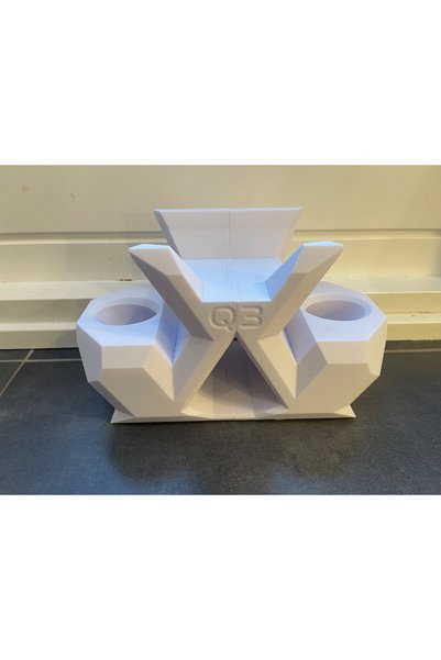 Print Zone Meta Quest 3 and 2 Compatible (No Glasses or Handsets, It's a Stand) Geometric Vr Stand - Desktop Glasses and Controller Holder Organizer