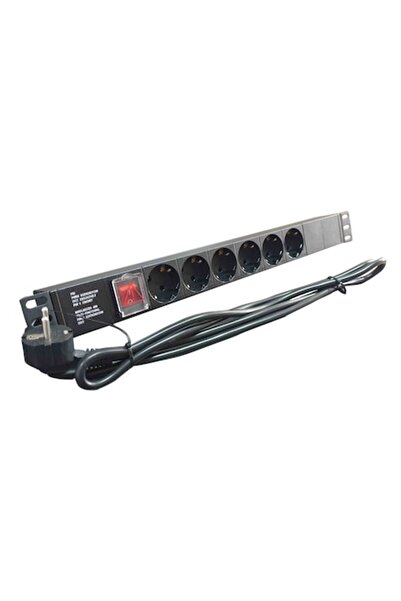 LanKATT Professional PDU Rack 19'' Aluminum Power Strip with 6 SCHUKO Sockets...