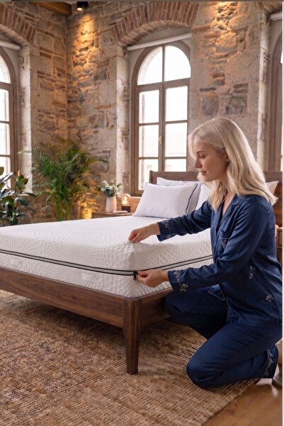 BamgidooMobilya Luxury Zippered Mattress Cover - Washable Mattress Pad & Matt...