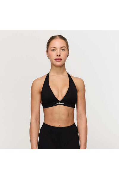 GymBeam Sutien sport Fierce Halter negru XS