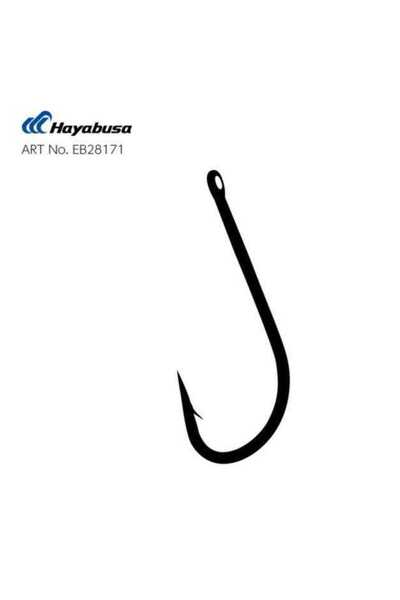 HAYABUSA HOSN 561 Delikli Uzun Pala Olta İğnesi Black Nikel Standart-1-0