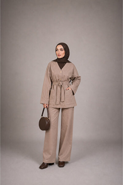 FREYA MODA طقم سترة وبنطلون للحجاب