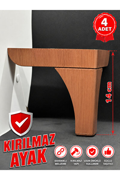 GÜNEŞLER ÜRGÜP 14 CM AYAK - 4 ADET - MOBİLYA BAZA KOLTUK AYAĞI