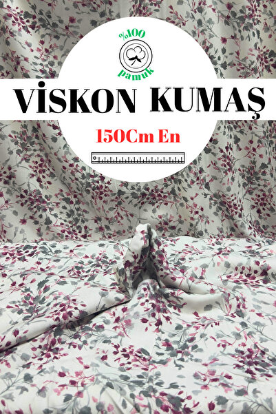 kumaş sarayı Premium Viskon Kumaş – Terletmeyen Yazlık Elbiselik Kumaş – Metr...