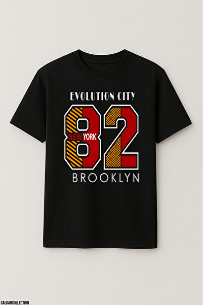 CALKARCOLLECTION Unisex Oversize Numbered Prints Tshirt