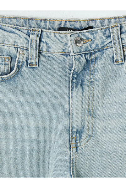 LC Waikiki Blue Baggy Fit Women's Jean Trousers