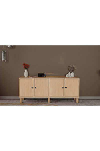miracool Meşe Konsol / Komple MDF / Çok Amaçlı Dolap / Tv Ünitesi / Modern Ta...
