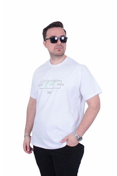 MocGrande Tricou cu gâtul în formă de O pentru bărbați, mărime mare, Start 26...