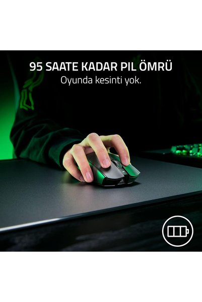 RAZER Viper V3 Pro SE Siyah 54 g Ultra Hafif Kablosuz Simetrik E-spor Oyuncu Mouse RZ01-04550100-R3G1
