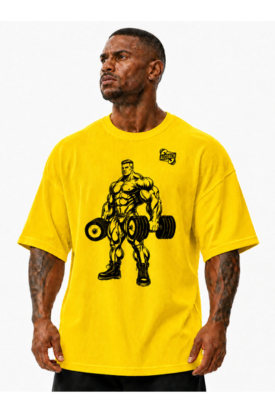 Alcoach Summer Athletic Oversized T-Shirt for Men Bodybuilding and All Sports...