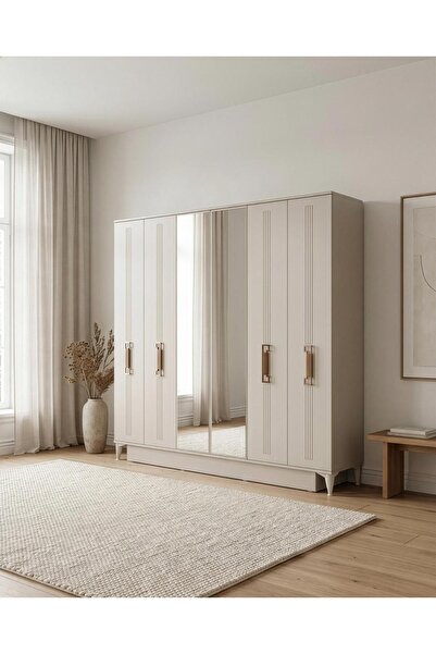 İNDEPPO URBAN 6 KAPAKLI GARDIROP (VİZON)