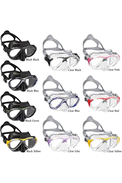 Cressi Big Eyes Evolution Crystal Dalış Maskesi CLEAR-BLUE-BLACK