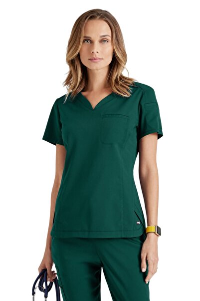 Barco Bluză medicală de damă Grey's Anatomy by Capri - Verde vânător (GRST136)