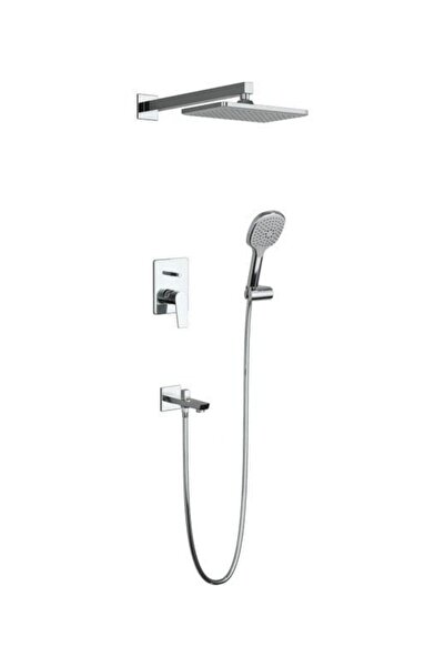 Adell Azure Elegant Ankastre Duş Seti - Krom - 3 Yollu Çıkış | 15490651