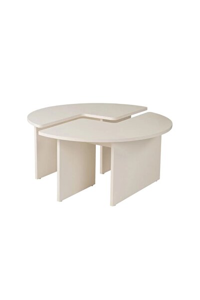 OEM Măsuță de cafea rotundă D90x41 cm – MDF melaminat de 18mm, Design minimal...