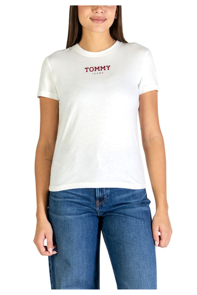 Tommy Hilfiger Γυναικείο T-shirt Λευκό Tommy Jeans DW0DW21842-YBL