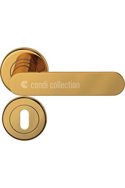 Condi Collection مقبض باب من الفولاذ المقاوم للصدأ مطلي بالذهب PVD لعام 2021