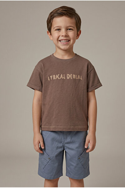 ETEN Toddler Boys T-ShirtShort sleeve +Cargo Bermuda, 3-4Y