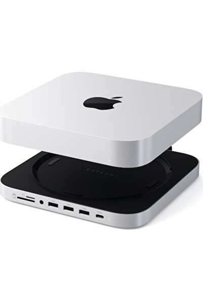Satechi Stand and Hub for Mac, Mini, / Studio (1x USB-C 3.2, 1x USB-A 3.2, 2x...