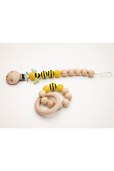 balımbebe Boncuk Emzik Askısı ve Diş Kaşıyıcı-HoneyBee