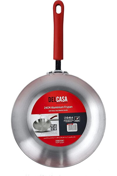DELCASA Dc1960 24 Cm Aluminium Frying Pan - Portable Ergonomic Handle | Fry S...
