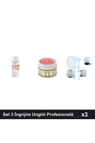 Makeup Set 3 Îngrijire Unghii: Benzi Epilare 50buc + Gel UV LED 15g + Casca B...