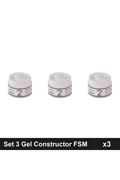 Makeup Set 3 Gel Constructie UV LED FSM 15g, Nuanta 02, Constructor Unghii Pr...