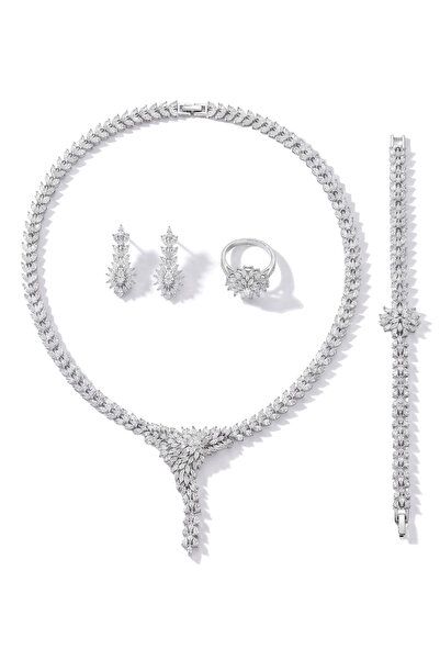 Atelier Duygu Clarisse Kolye Bileklik Küpe Yüzük Set