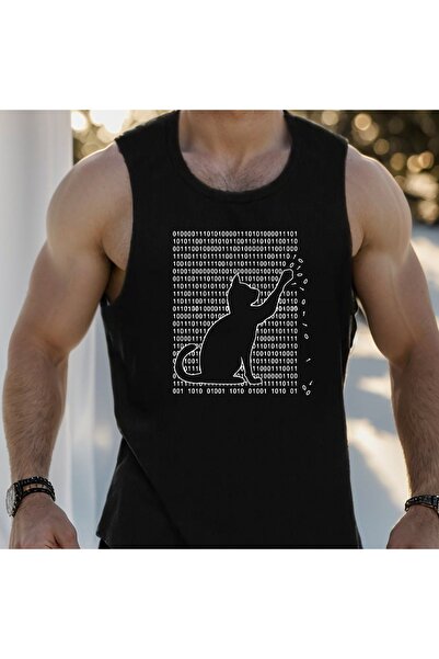 valeriae bellanova Tricou fără mâneci pentru bărbați, supradimensionat, cu de...