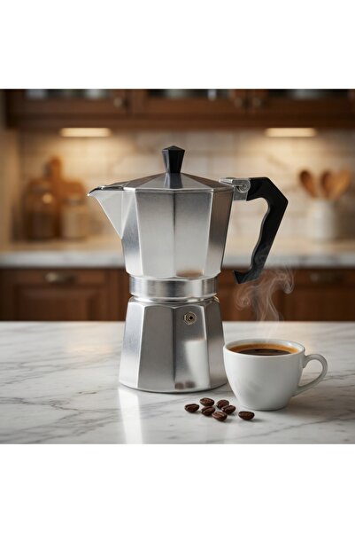 Z Store Aluminum Stovetop Espresso Maker – 6 Cups