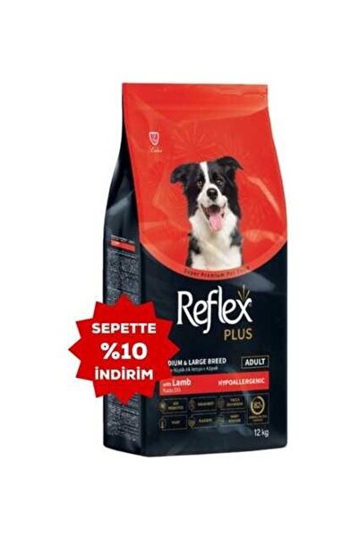 Reflex Plus Kuzu Etli Orta ve Büyük Irk Yetişkin Köpek Maması 12KG -TY5608977