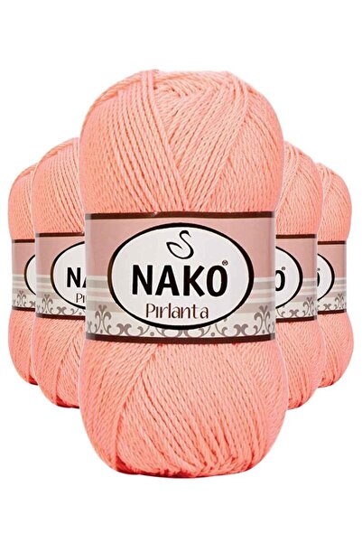 atastore2017 5 Pieces Diamond Amigurumi Hand Knitting Yarn Wool Salmon 3148