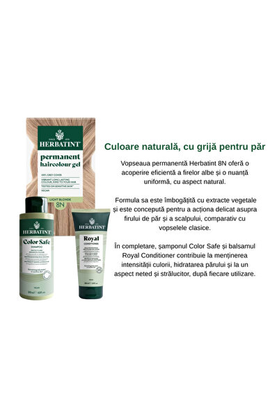 Herbatint Hair dye care package 8N