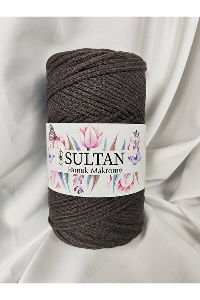 Sultan Cotton Macrame Bitter Brown Hand Knitting Yarn 250Gr.-100Mt. (1 Piece)...