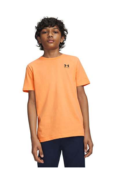 Under Armour Turuncu Erkek Çocuk T-Shirt 1389962-870-UA B SPORTSTYLE LC SS