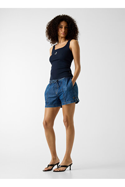 Guess Jeans Lacivert Kadın T-Shirt W4YP48KA0H1-A71W