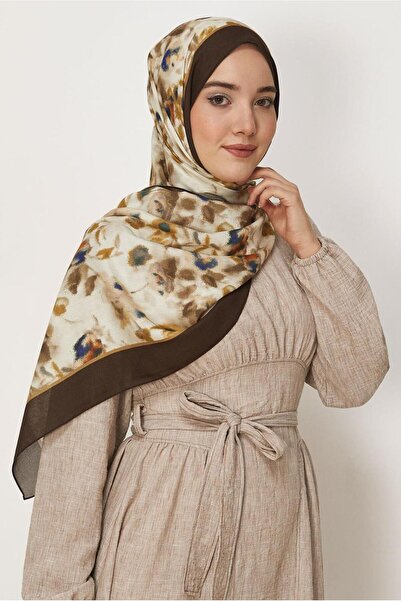 Alvina Flower-Patterned Viscose Shawl 8629