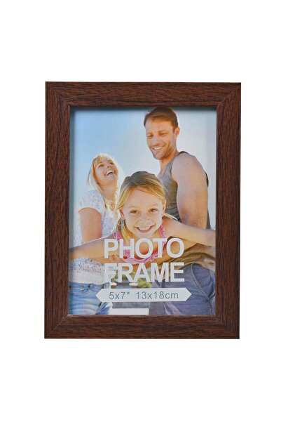 Zumzeria Dark Brown Decorative Wooden Photo Frame 13x18cm