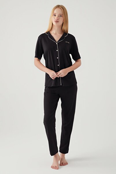 Pierre Cardin Kısakol Boxed Dowry Pajama Set |   50% Cotton 50% Modal