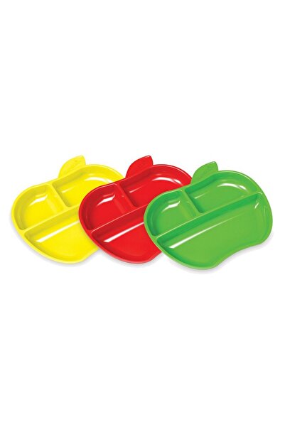 Munchkin Παιδικά Πιάτα Μήλο (Σετ 3 τεμαχίων) Πολύχρωμα