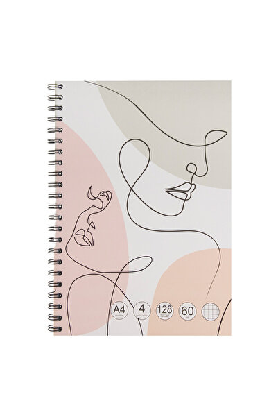 Zumzeria Caiet de matematică A4 Model Abstract cu 4 subiecte și spirală - 128F