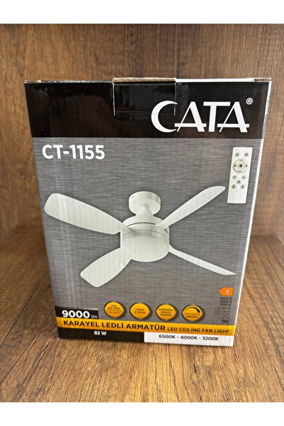 Cata 82W UZAKTAN KUMANDALI TAVAN VANTİLATÖRÜ LEDLİ