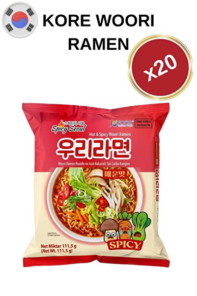 SPİCY SEOUL Acılı Woori Ramen 20'li Paket