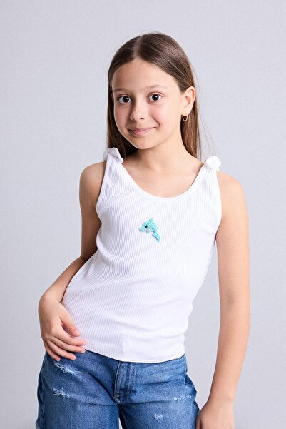 DeFacto Crew Neck Printed Athlete Girls' Top H7257A826Hs