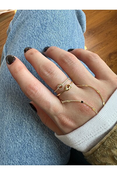 ringbox Gold Double Knotted Ring
