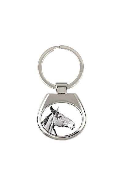 Art - Dog Art-Dog Australian Stock Horse Personalized Metal Keychain – Silver...