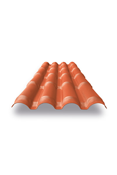 DARKSS PVC Kiremit Levha, Kırmızı, 89x262 cm, 2.5 mm (1 adet=2,09 m2)