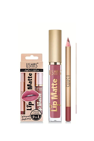 Ushas Cosmetics Set of 3 liquid gloss lipsticks