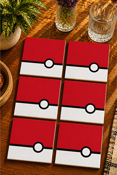 JHAAR Modern Design Set of 6 Coasters - Uv Printing Mdf - 10X10 cm